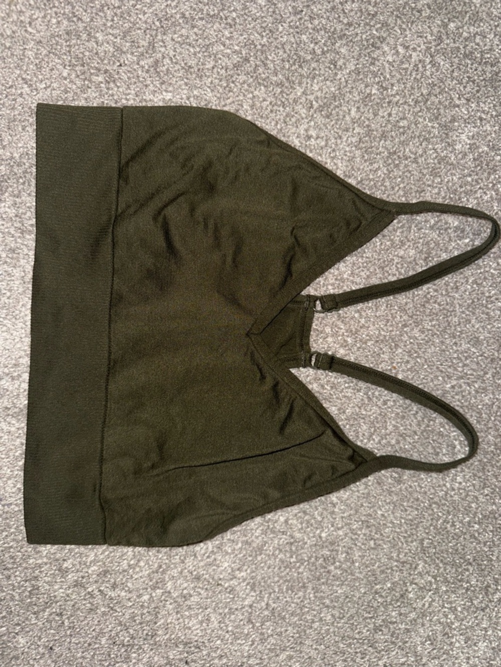 PINK SPORT Olive Green Sports Bra